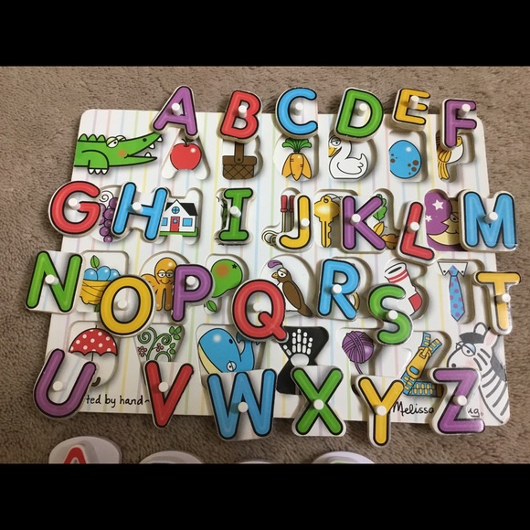 Melissa and Doug Peg Puzzle & Leapfrog Phonics Toy - Picture 9 of 12